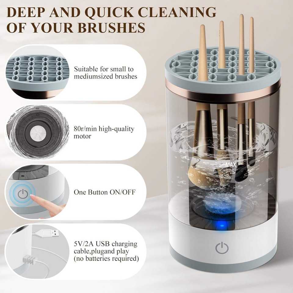 Revolutionary Automatic Brush Cleaner™